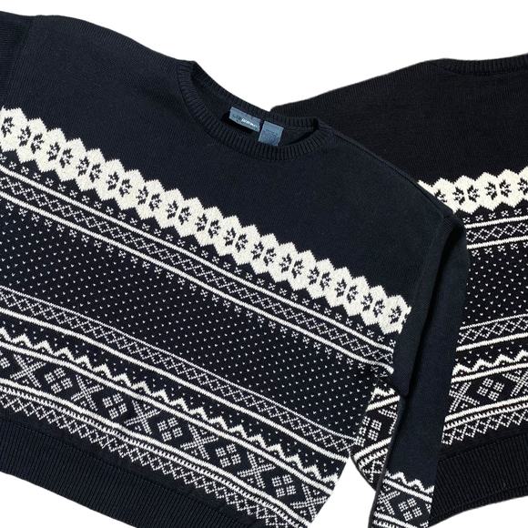 LizWear Petite Liz Claiborne Fair Isle Vintage Sweater Sz S - Picture 2 of 7